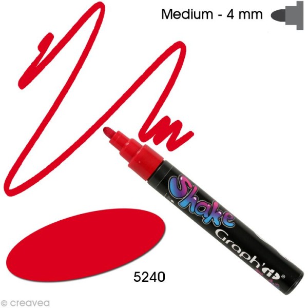 Graph'it shake 4 mm - 5240 - Rouge lipstick - Photo n°1