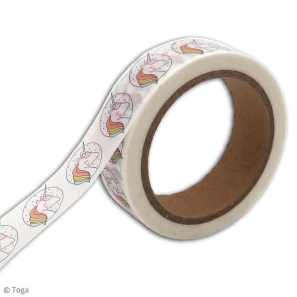 Masking Tape Toga - Licorne - 1,5 cm x 10 m - Photo n°2