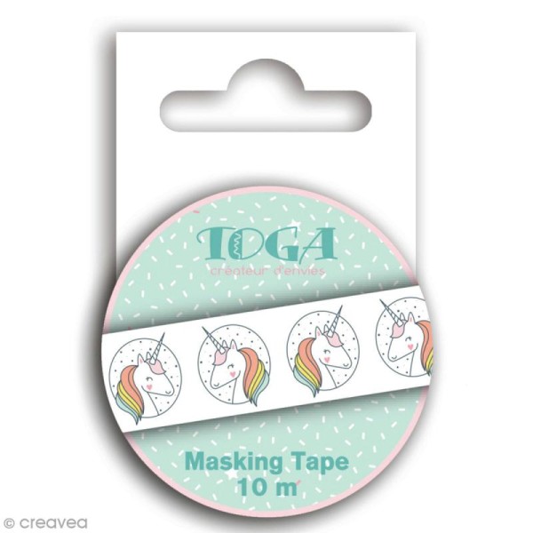 Masking Tape Toga - Licorne - 1,5 cm x 10 m - Photo n°3