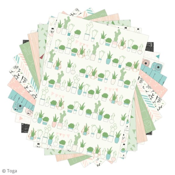 Papier scrapbooking Toga - Color factory - Enjoy the Little Things - 48 feuilles A6 - Photo n°2