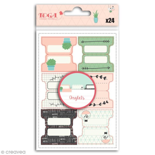 Stickers Onglets Toga - Enjoy the Little Things - 24 pcs - Photo n°1