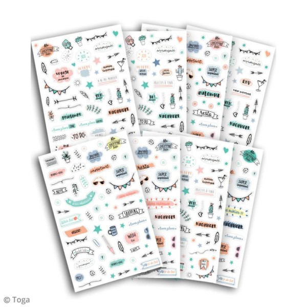 Stickers agenda planner organisation Toga - Enjoy the Little Things - 500 pcs - Photo n°2
