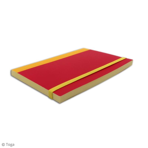 Carnet de poche bicolore - 60 pages - Fuchsia et jaune - 10 x 15 cm - Photo n°5