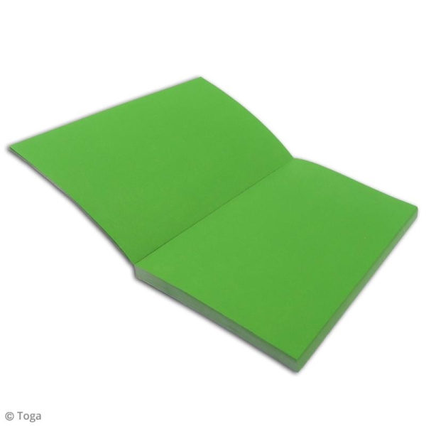 Carnet de poche bicolore - 60 pages - Bleu et vert - 10 x 15 cm - Photo n°3