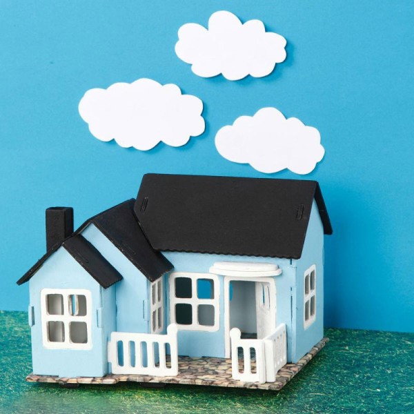 Maquette 3D à décorer - Maison avec terrasse - 13 x 19 cm - Photo n°2