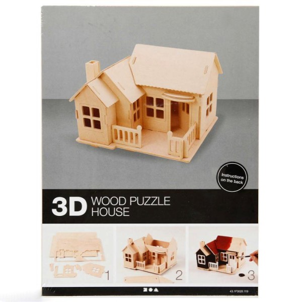 Maquette 3D à décorer - Maison avec terrasse - 13 x 19 cm - Photo n°3