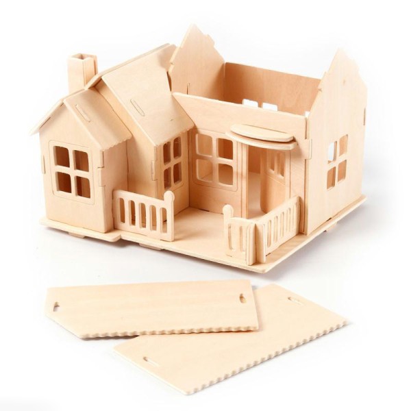 Maquette 3D à décorer - Maison avec terrasse - 13 x 19 cm - Photo n°4