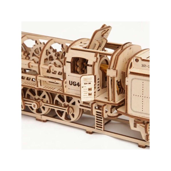 Locomotive – Puzzle 3d Mécanique en bois – Ugears France - Photo n°4