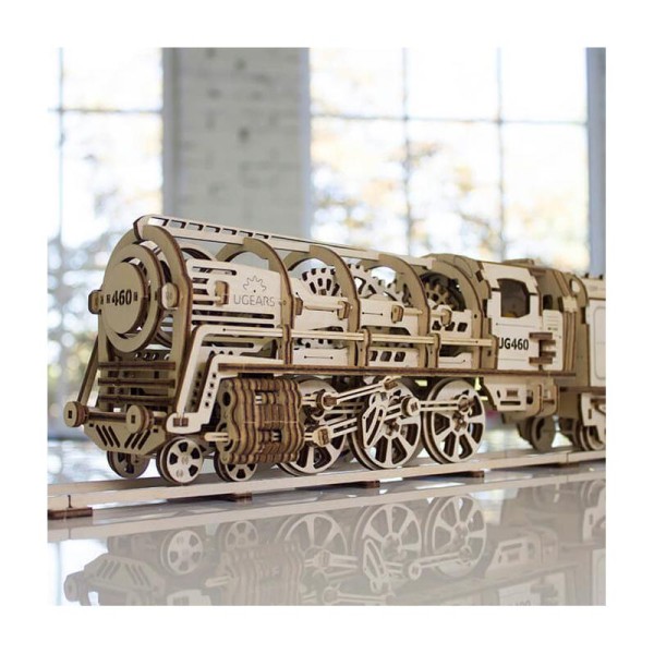 Locomotive – Puzzle 3d Mécanique en bois – Ugears France - Photo n°1