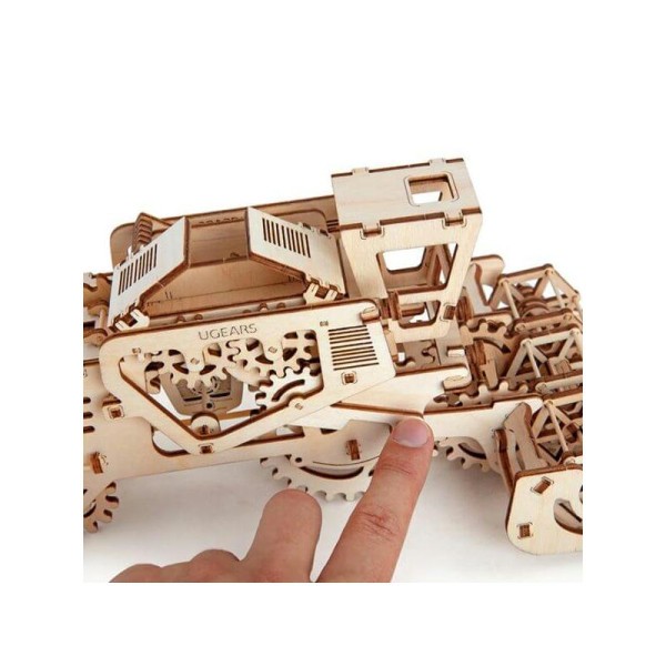 Moissonneuse-batteuse – Puzzle 3d Mécanique en bois – Ugears France - Photo n°4