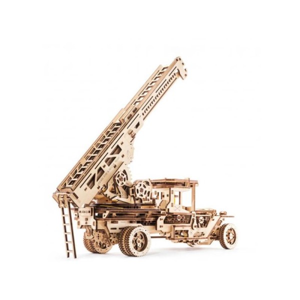 Camion Echelle – Puzzle 3d Mécanique en bois – Ugears France - Photo n°2
