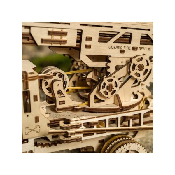 Camion Echelle – Puzzle 3d Mécanique en bois – Ugears France - Photo n°4