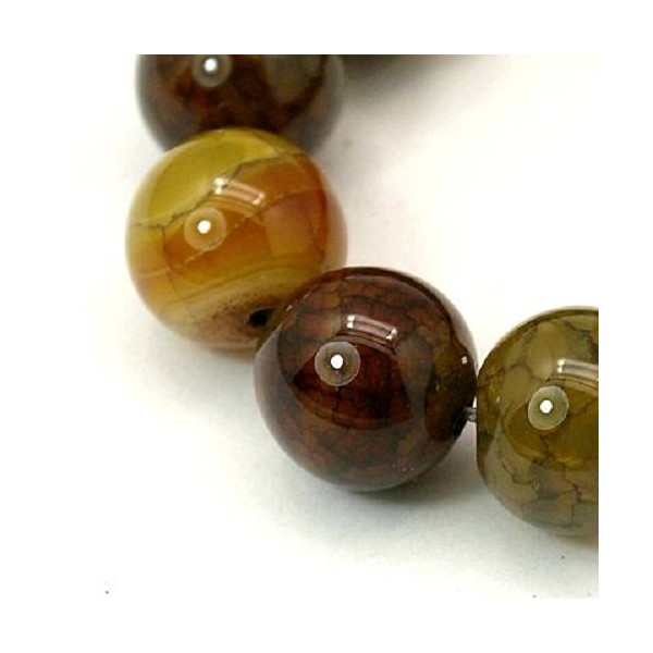 LOT de 50 Perles en AGATE 4 mm  - pierre fine - Photo n°1