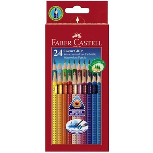 Faber Castell Crayons couleur COLOUR GRIP 2001 24 couleurs Import Allemagne - Photo n°1