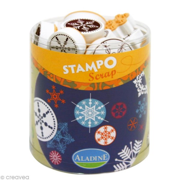 Kit 23 tampons Stampo'scrap Flocons - Photo n°1
