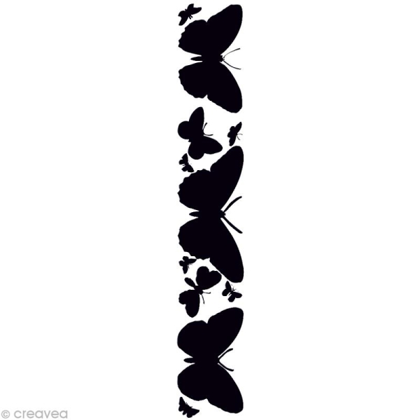 Pochoir embossage - Embossing Folder - Papillons - 30 x 5 cm - Photo n°1