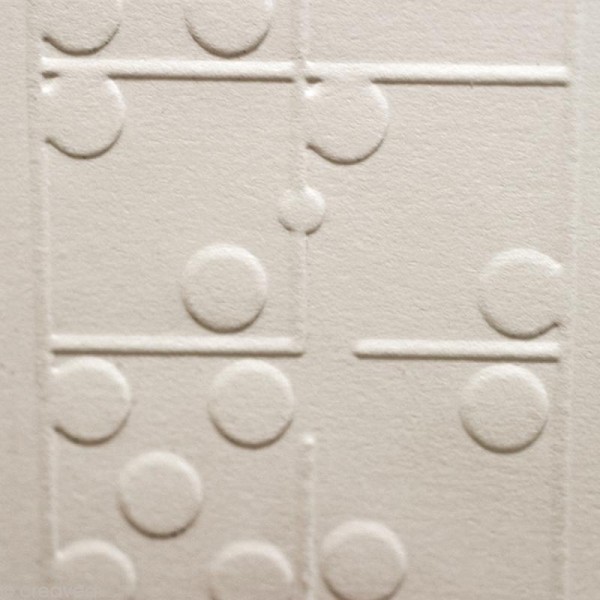 Pochoir embossage - Embossing Folder - Domino - 30 x 5 cm - Photo n°2