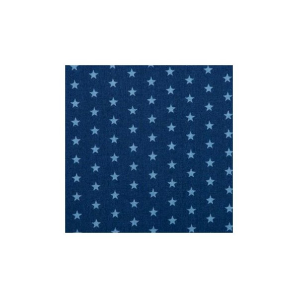 Tissu Etoiles, coloris Bleu Intense - Photo n°1