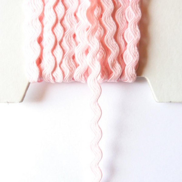 2 m de ruban croquet couture tissu 0.8 cm ROSE - Photo n°1