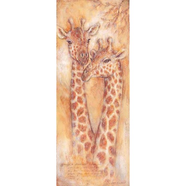 Image 3D Animaux - Duo de girafes 20 x 50 cm - Photo n°1
