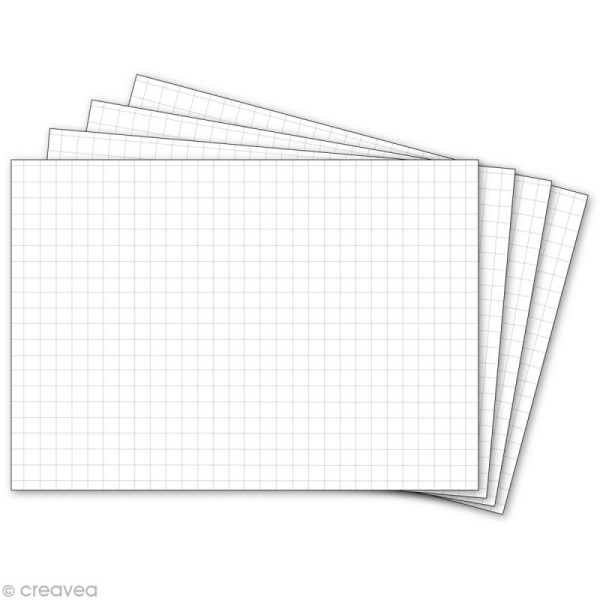 Bloc papier quadrillé blanc A4 x 50 - Photo n°3