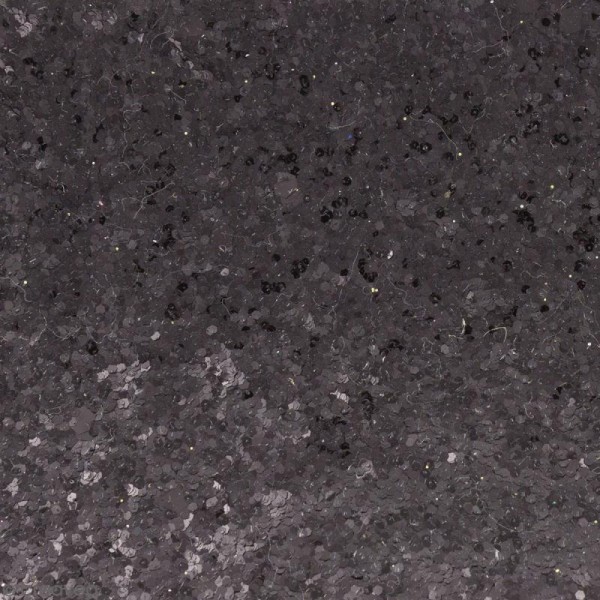 Coupon de tissu pailleté - 50 x 69 cm - Caviar Noir - Photo n°1