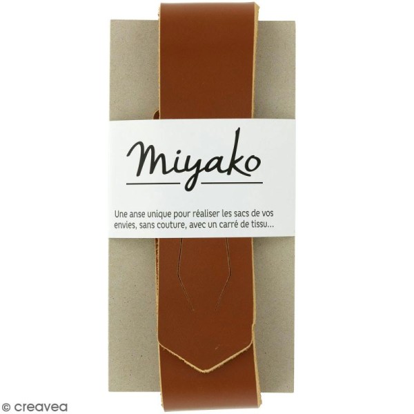 Anse sans couture Miyako - Marron - 50 x 4 cm - Photo n°1
