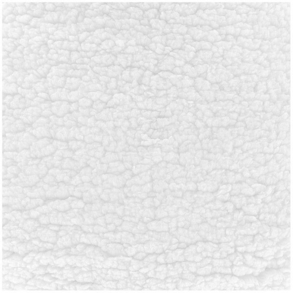 Tissu sherpa uni blanc - Photo n°1