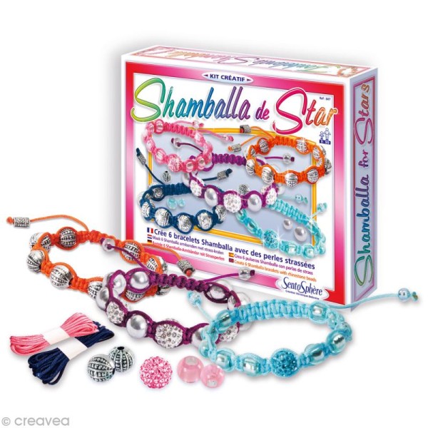 Kit créatif Shamballa de star - 6 bracelets - Photo n°1