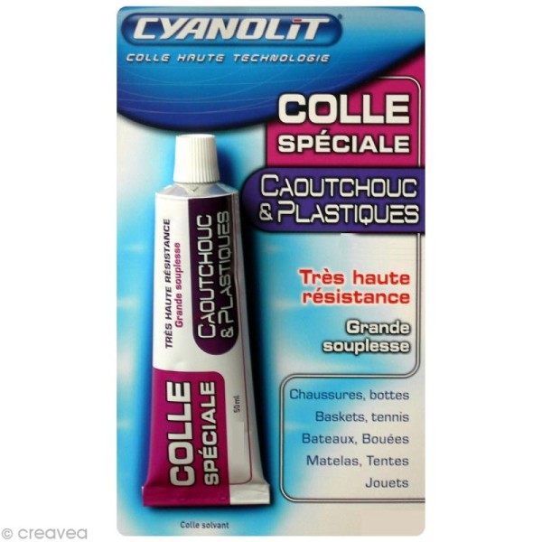 Colle Cyanolit spéciale caoutchouc et plastique - 50 ml - Photo n°1