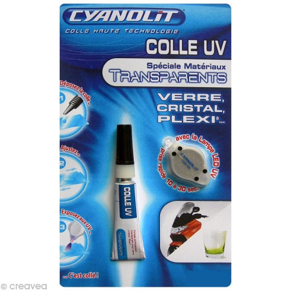 Colle Cyanolit UV spécial verre - 3 gr - Photo n°1