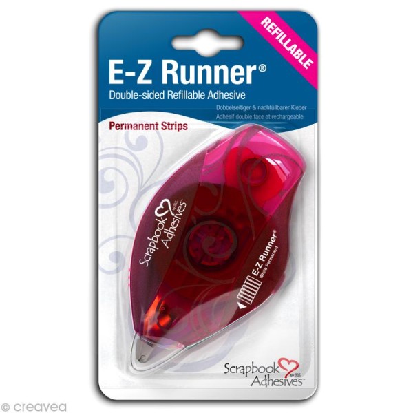Dérouleur adhésif permanent E-Z Runner bandes - rechargeable - 15 m - Photo n°1