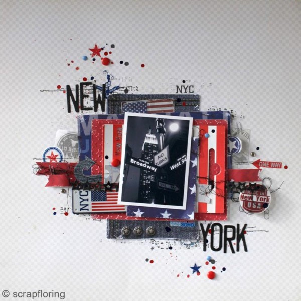Stickers scrapbooking New York - 2 planches 15 x 30 cm - Photo n°4