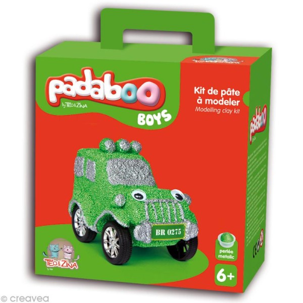 Kit de pâte à modeler Padaboo - Boys 4x4 - Photo n°1