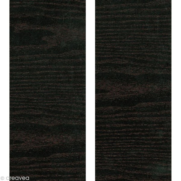 Adhésif décoratif bois - Bois noir 45 cm x 3 m - Photo n°2