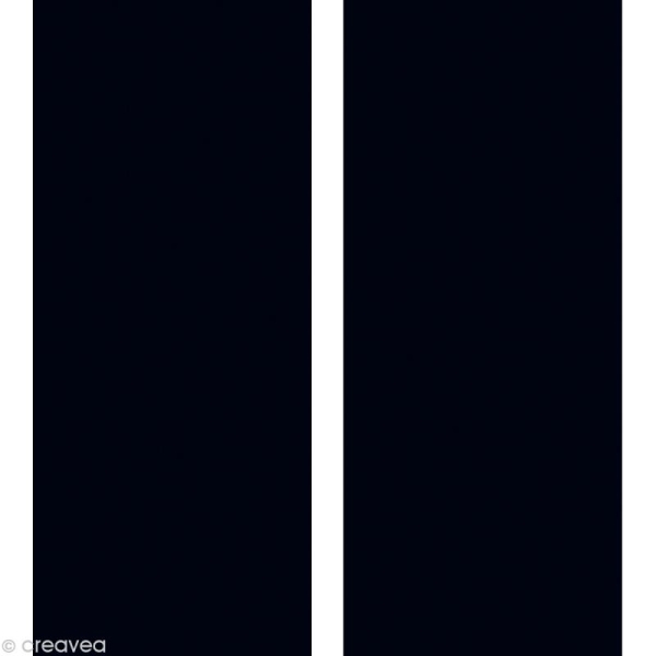 Adhésif décoratif uni - Laqué noir 45 cm x 3 m - Photo n°2