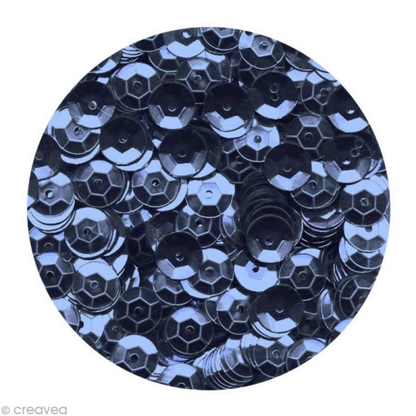 Sequins paillettes 6 mm Bleu moyen - 4000 pcs - Photo n°1