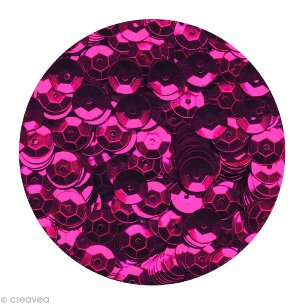 Sequins paillettes 6 mm Rose lilas - 4000 pcs - Photo n°1
