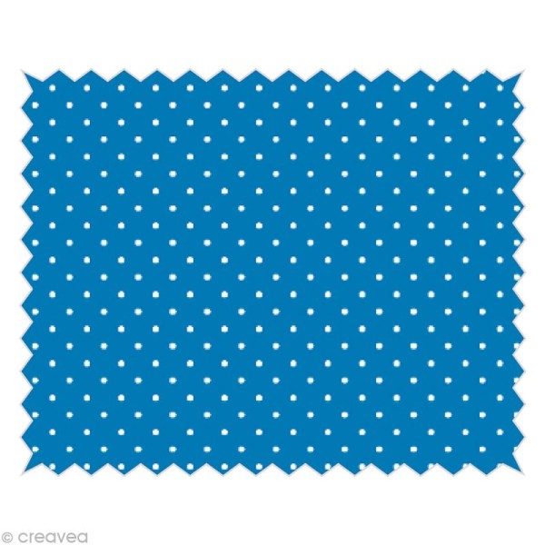 Coupon tissu Tante Ema Sugar Flowers - Confetti de fruits Bleu 50 x 65 cm - Photo n°1
