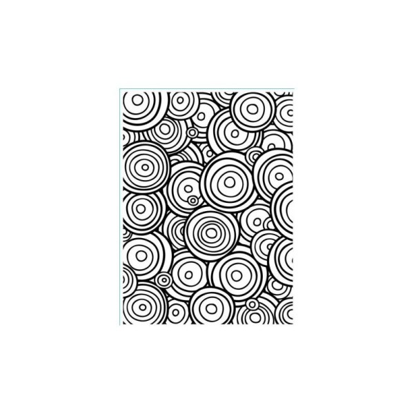 Plaque d'embossage A6 Multi Cercles ? Darice ? Embossing folder Multi Circle - Photo n°1