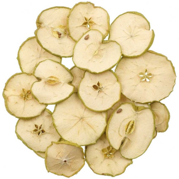Tranches de pommes vertes séchées pour la décoration - 100 grammes. - Photo n°2