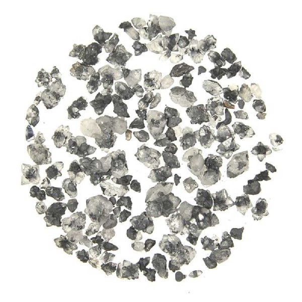 Pierres brutes quartz cristallisé avec inclusions de tourmaline noire - 0.5 à 1.5 cm - 10 grammes. - Photo n°2