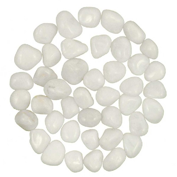 Pierres roulées quartz laiteux - 2 à 3 cm - Lot de 3. - Photo n°1