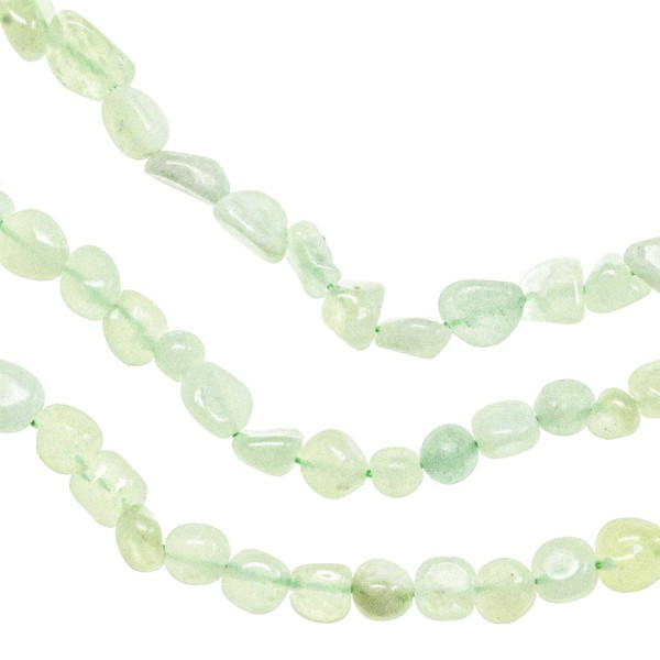 Collier en jade vert - Perles roulées 5 à 8 mm - 50 cm. - Photo n°3