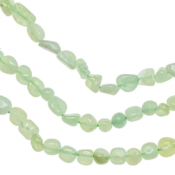 Bracelet en jade vert - Perles roulées 5 à 8 mm. - Photo n°3
