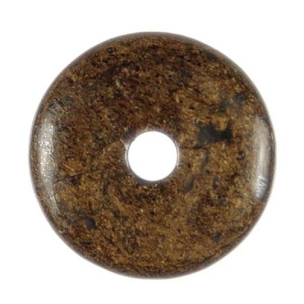 Donut Pi Chinois en bronzite pour pendentif - Diamètre 3 cm. - Photo n°2