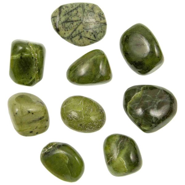 Pierres roulées jade néphrite du Canada - 2 à 3 cm - Lot de 2. - Photo n°2