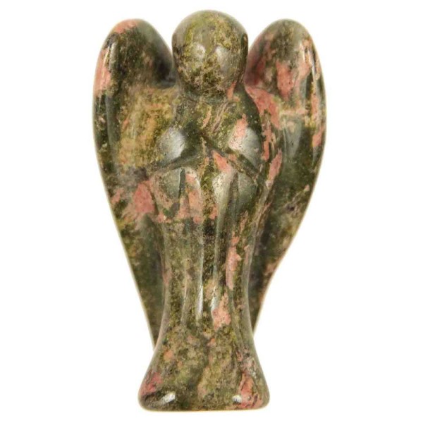 Statuette ange en unakite - 5 cm. - Photo n°2
