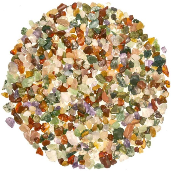 Lot de mini pierres roulées - Mélange Inde - 3 à 8 mm - 800 g. - Photo n°1