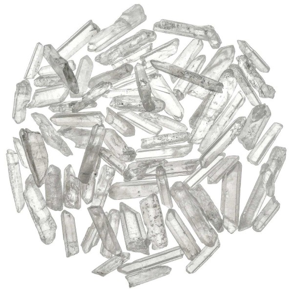 Petites pointes brutes de cristal de roche - 3 à 5 cm - 100 grammes. - Photo n°2